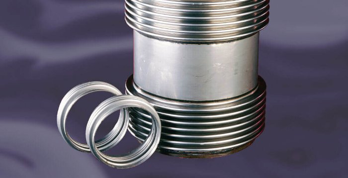 Metallic bellows banner small